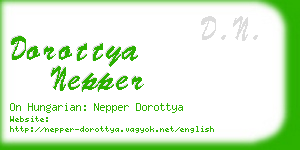dorottya nepper business card